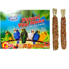 Przysmak - Naturalne kolby dla papug - 12 szt. bombonierka różnych smaków Vital Sticks