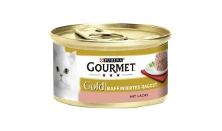 Gourmet Gold Ragout z łososiem 12 x 85 g - karma dla kota