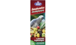 Kolba/kolby - Smakoszka dla dużych papug - Owoce tropikalne 140 g