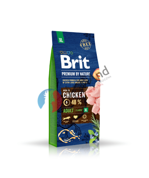 BRIT Premium - Adult XL - karma dla dorosłych psów/psa 15 kg (bardzo duże rasy)