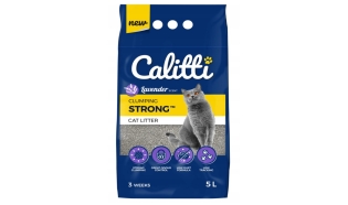 Calitti Strong Lavender - żwirek zbrylający dla kota - lawendowy - 5l